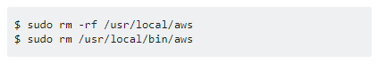 Uninstall AWS CLI