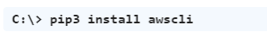 Use PIP to install AWS CLI