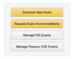 schedule AWS exam