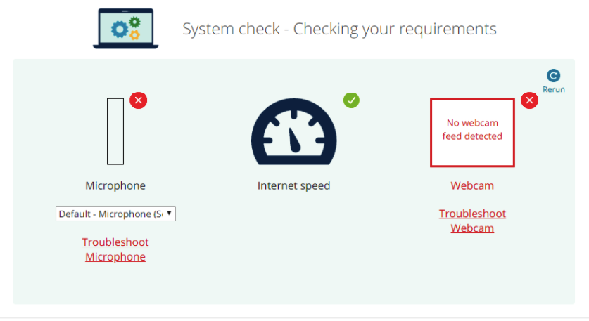 take a system check for requirements