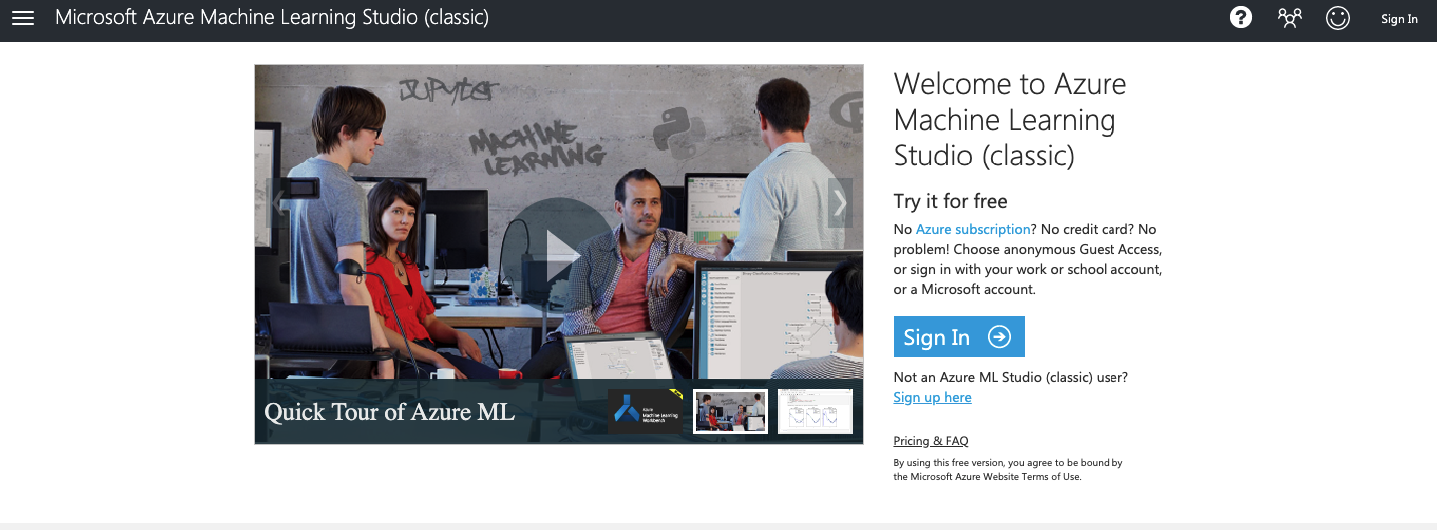 Azure Machine Learning Studio