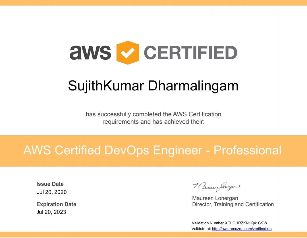 AWS DevOps certification 