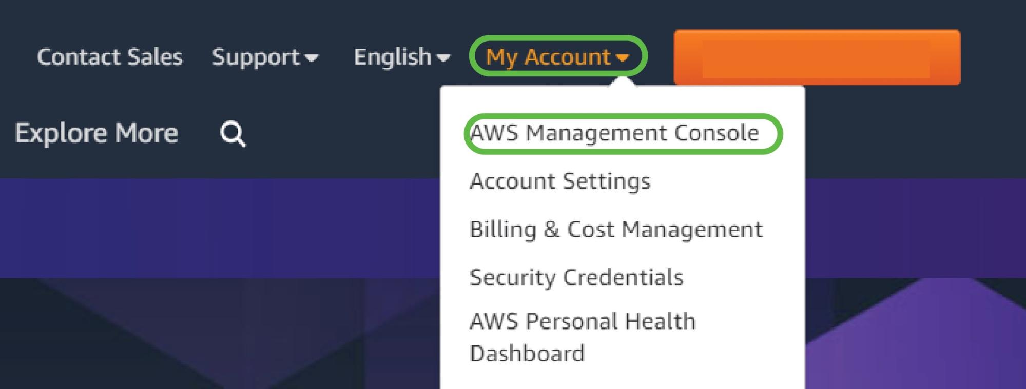 AWS Login Console