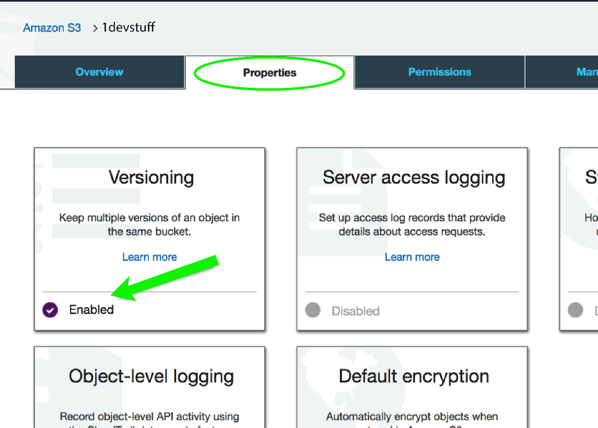 AWS S3 Bucket Versioning