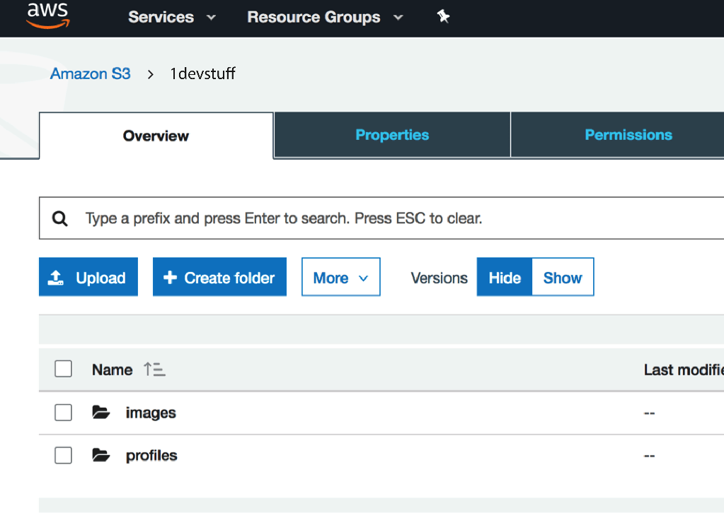 AWS S3 Bucket Preview