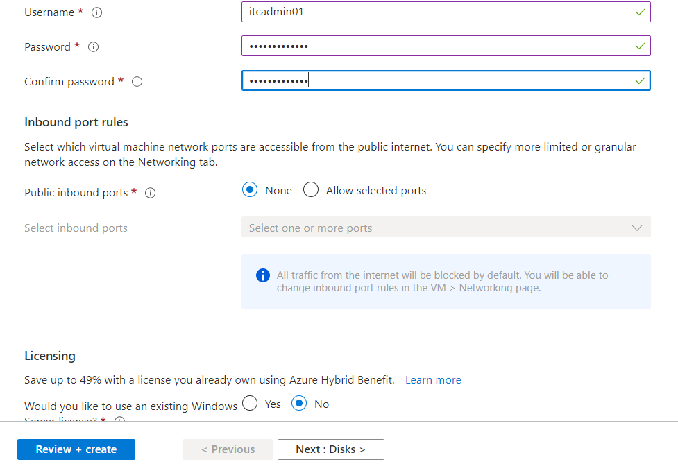 Creating an Azure Virtual Machine - Creating Virtual Machines 2