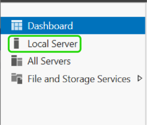Server Manager - Local Server
