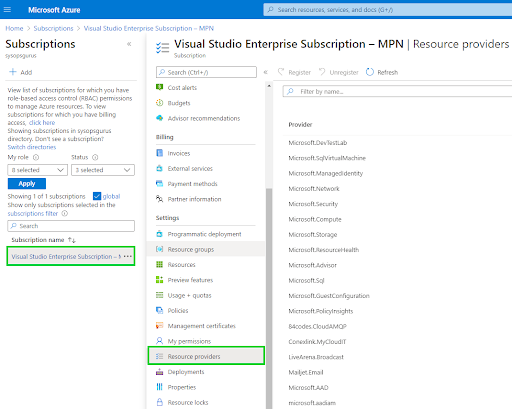 Create a data migration service - Resource providers