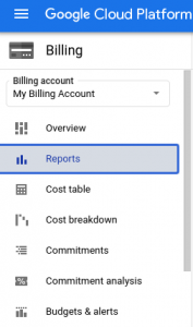 GCP Billing Reports