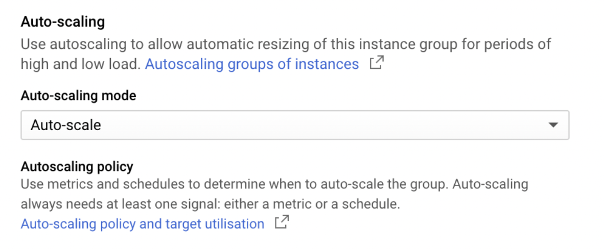 Autoscaling in GCP