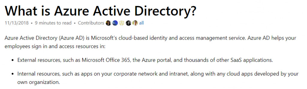 Azure Active Directory