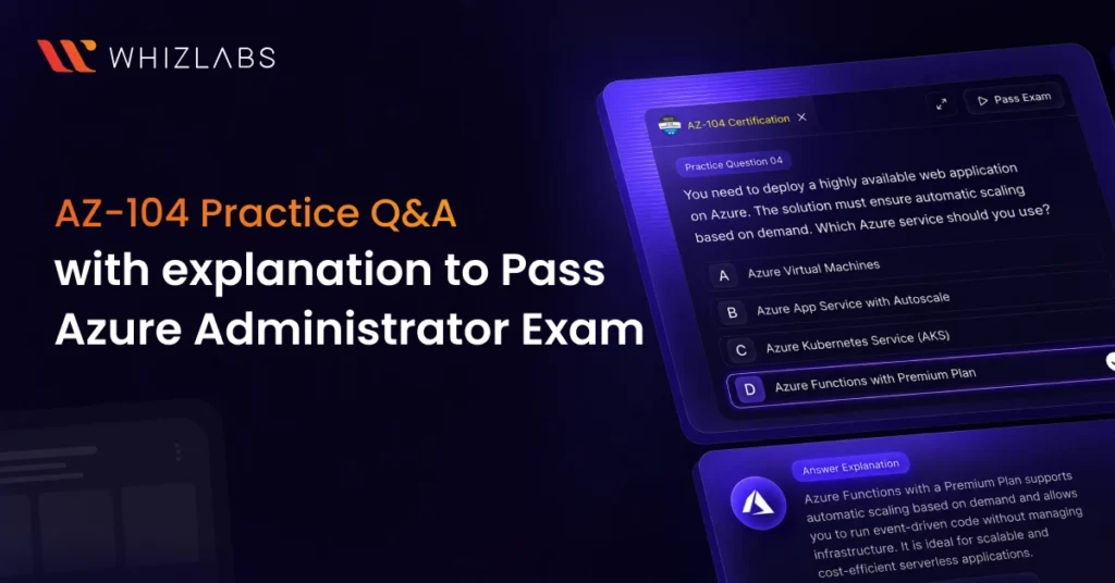 AZ-104 Practice Questions & Answers with explanation