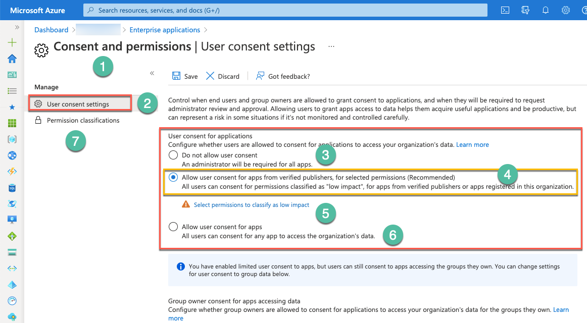 user consent settings microsoft azure