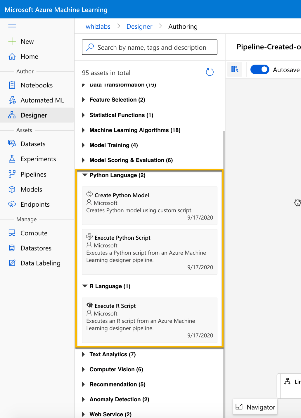 fundamental principles of machine learning on Azure