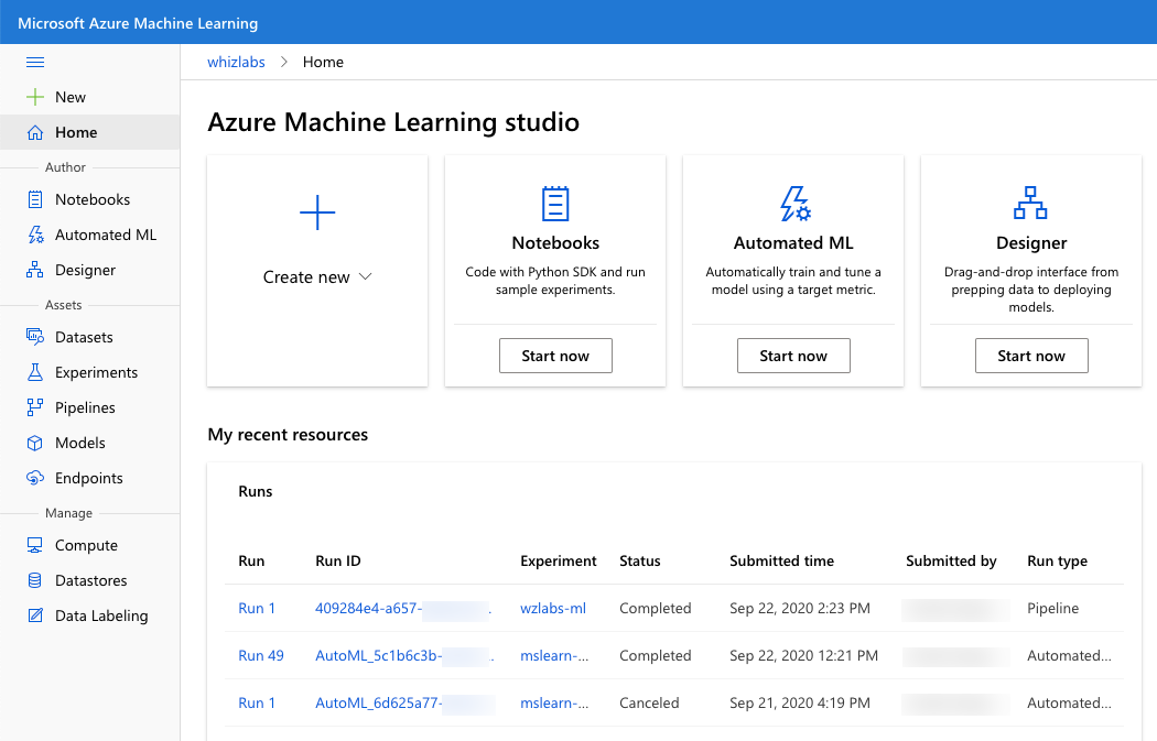 Microsoft Azure Machine Learning Studio