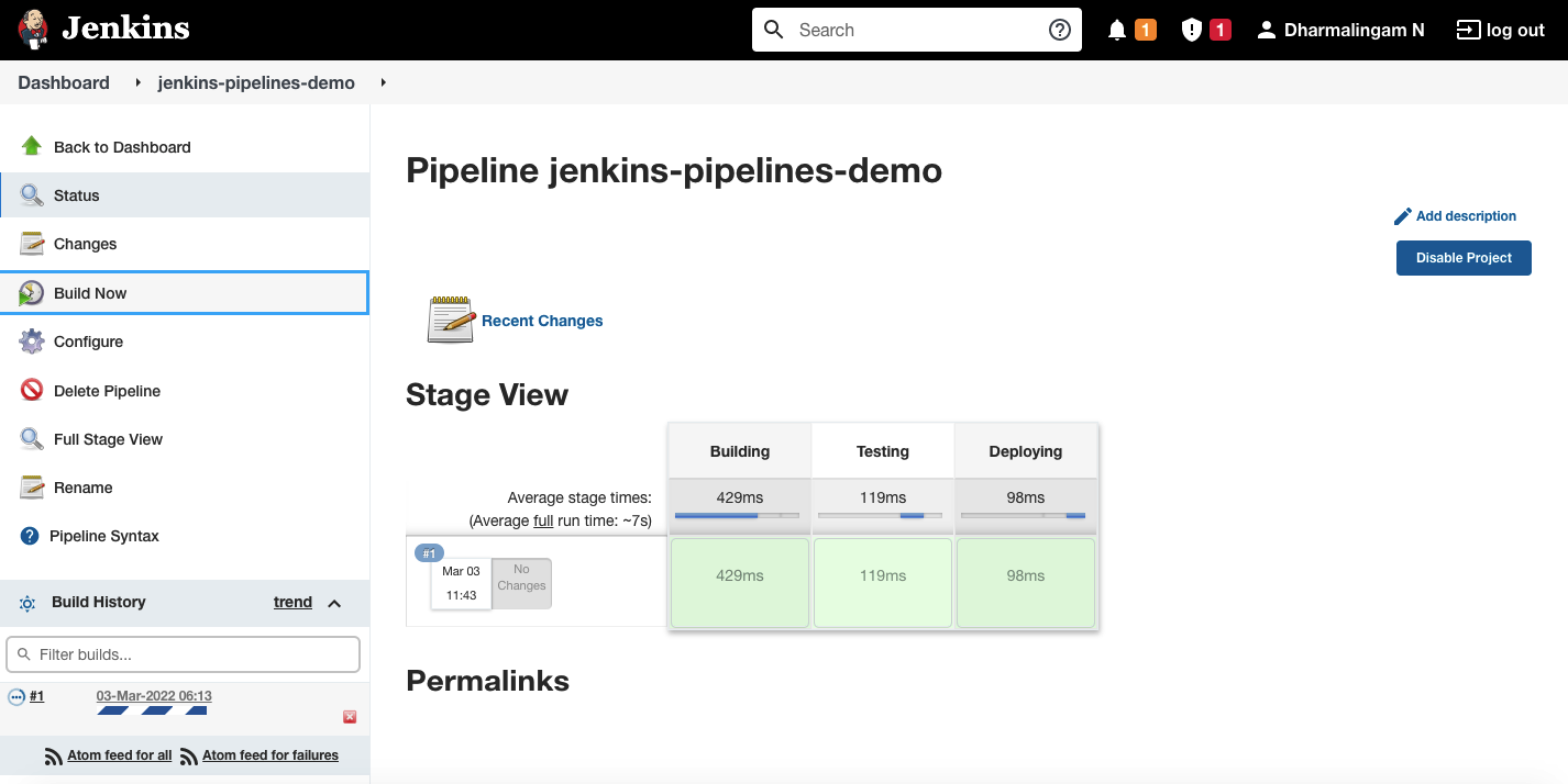 jenkins pipelines build