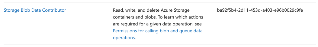 Storage Blob Data Contributor