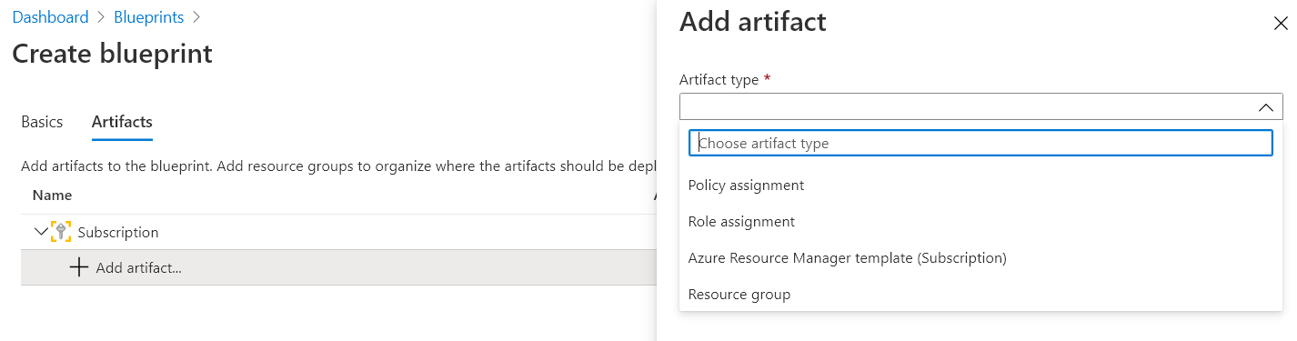 Create blueprint and add artifact in Microsoft 365 sc-900