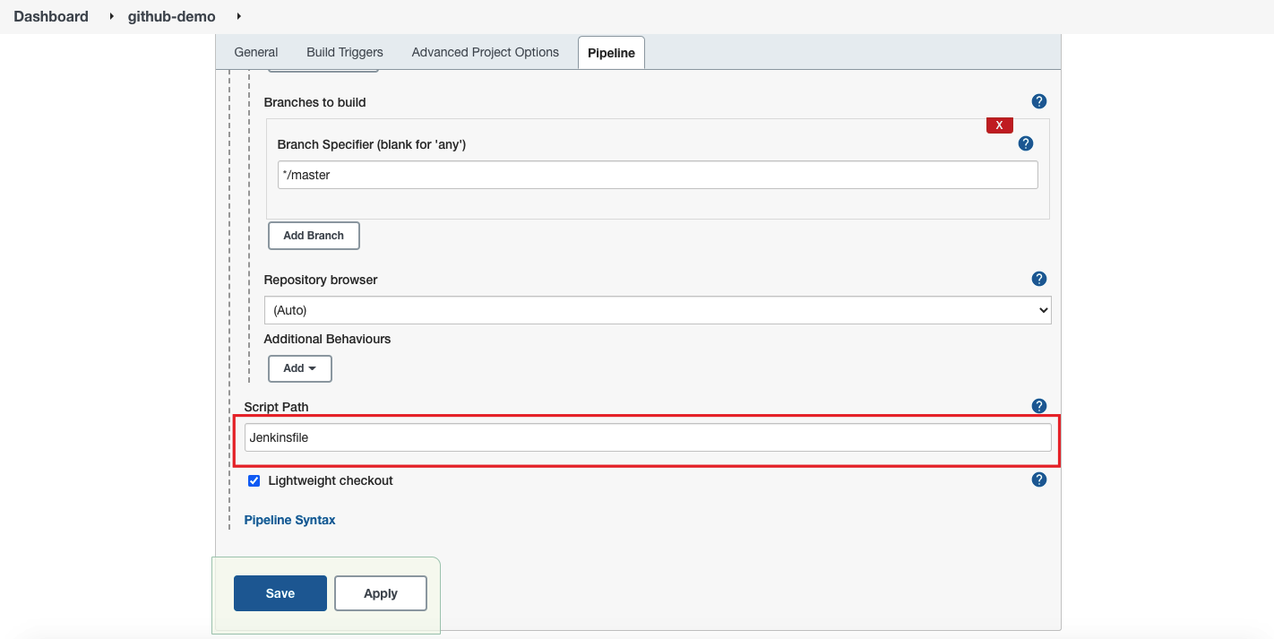 set script path jenkins