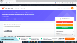 Labs on Deploying Lambda Functions using CloudFormation