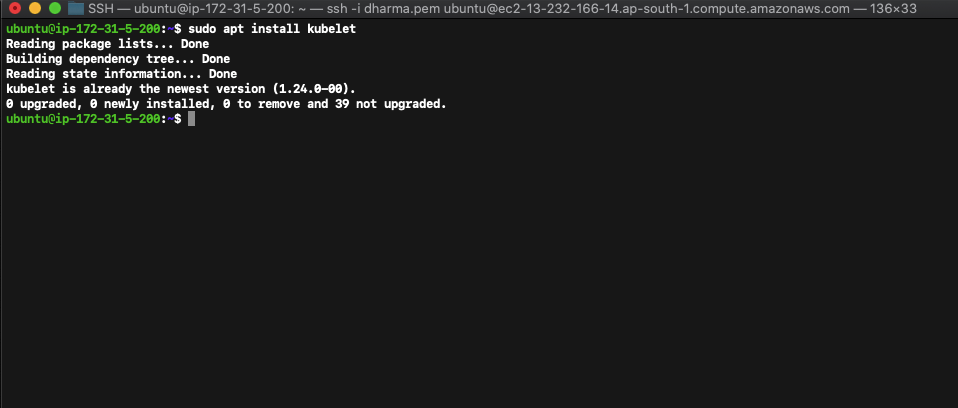 kubelet install cmd