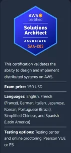 AWS SAA-C03 course