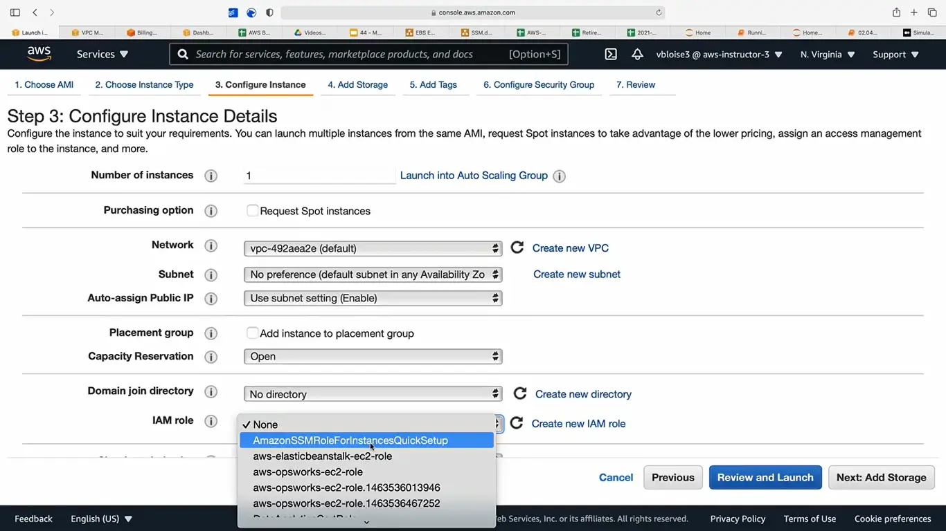 Configure EC2 instance