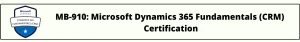 MB-910 Microsoft Dynamics 365 Fundamentals 