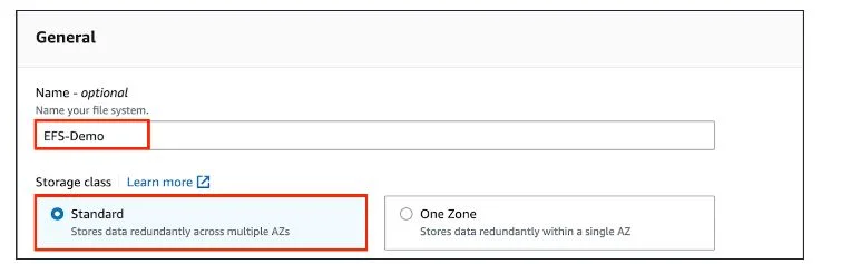 Creating an Elastic File System