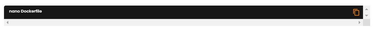 nano docker