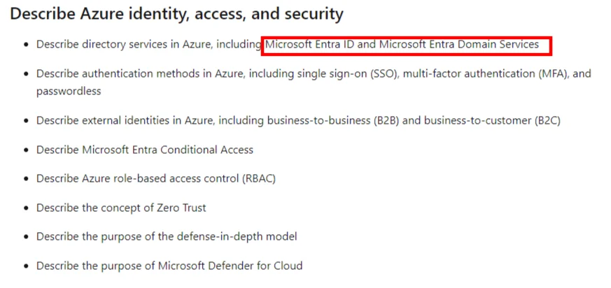 Old syllabus for Renamed Azure Active Directory to Microsoft Entra ID