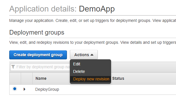 Deployment Groups