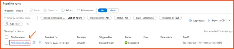 monitoring azure pipeline