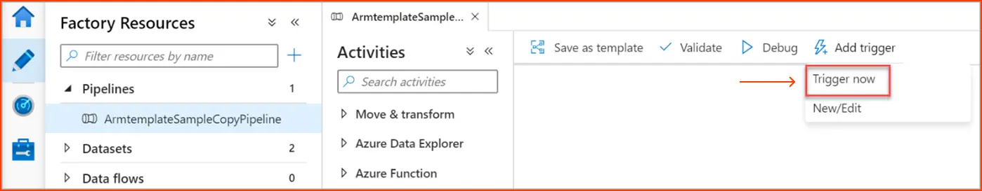 Azure trigger pipeline