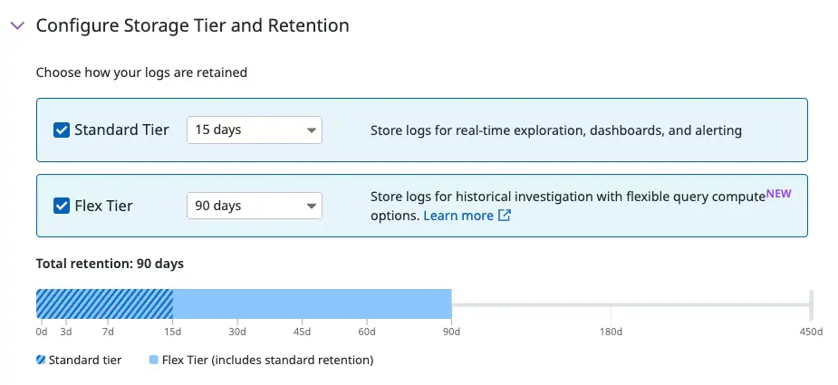 Datadog’s Flex Logs