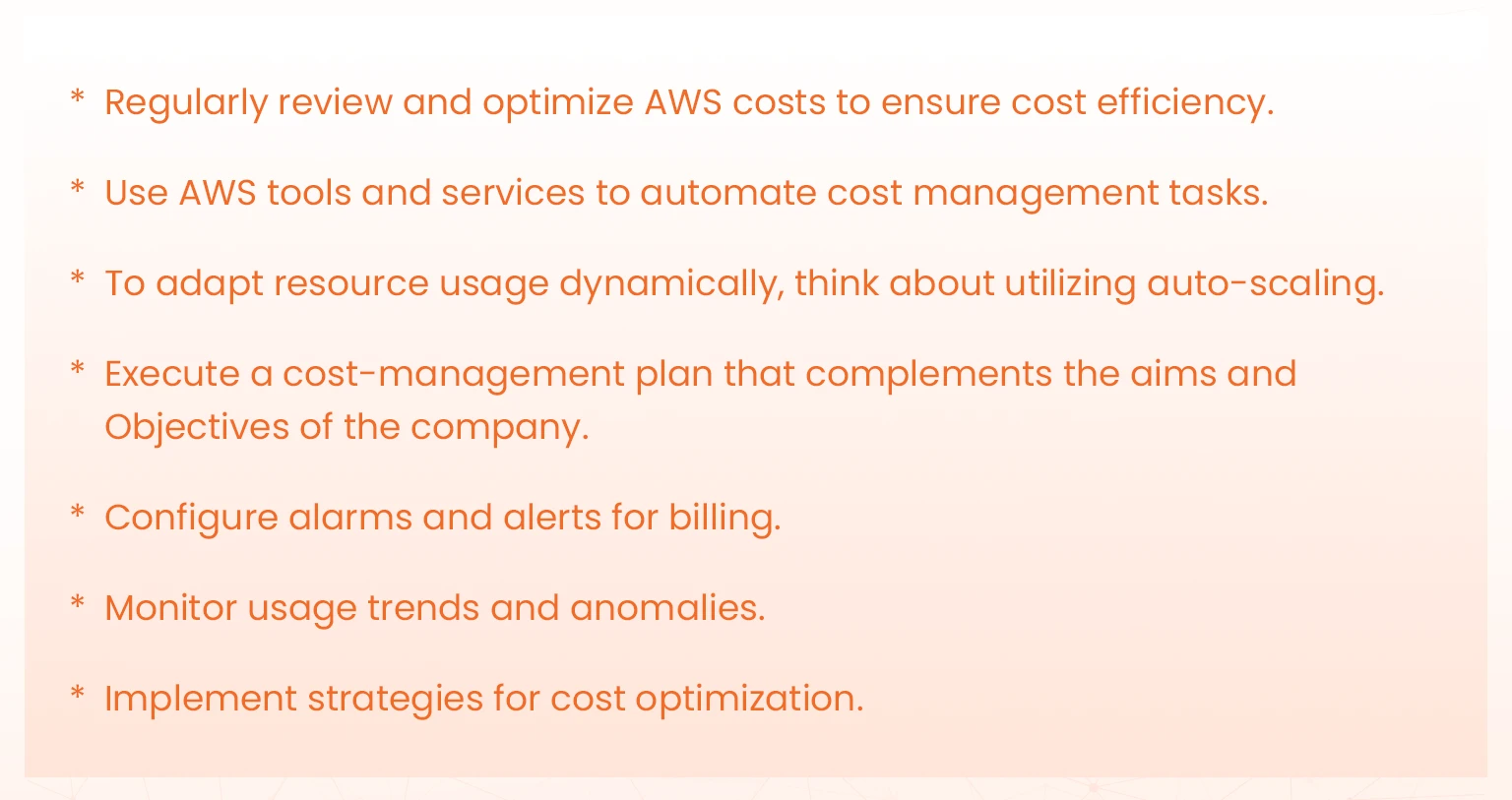 how to monitor your costs proactively