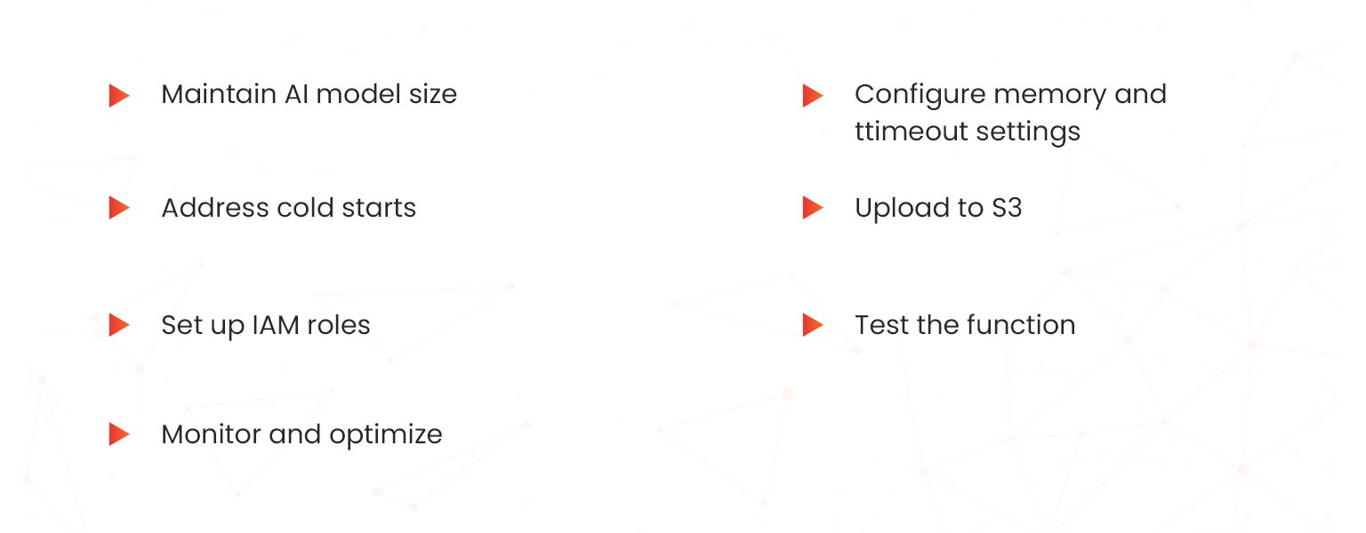 best practices for implementing aws lambda in ai model deployment