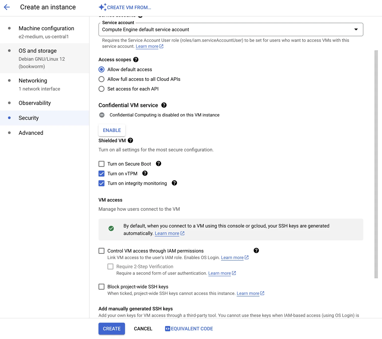 api and firewall configuration