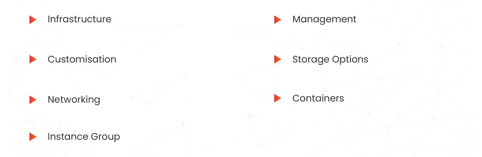 properties of gcp virtual machine setup