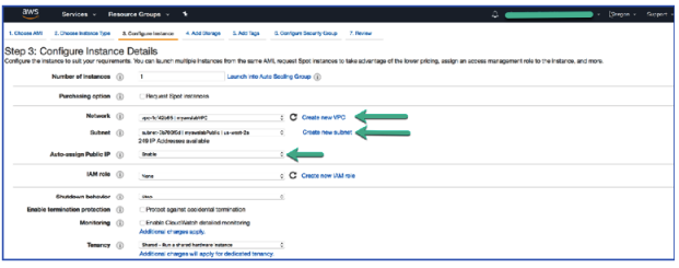 Configure Instance Details