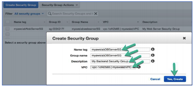 create security group