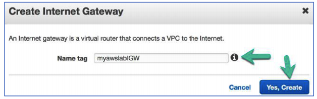 create internet gateway